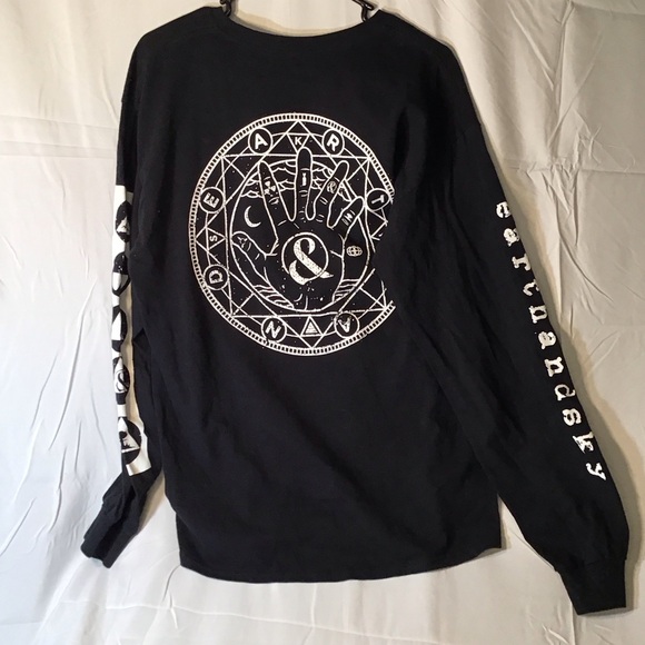 Classic Black Long Sleeve Men's Tee - Picture 2 of 2